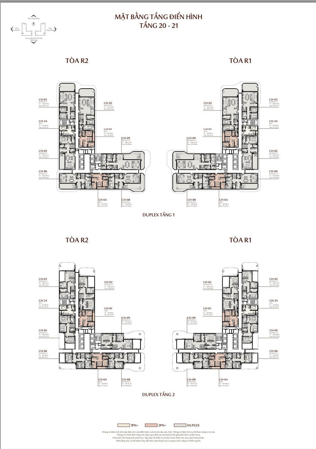 mặt bằng tầng 20-21